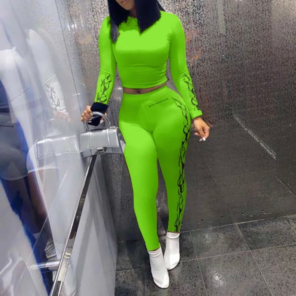 Flaming crop 2 piece set